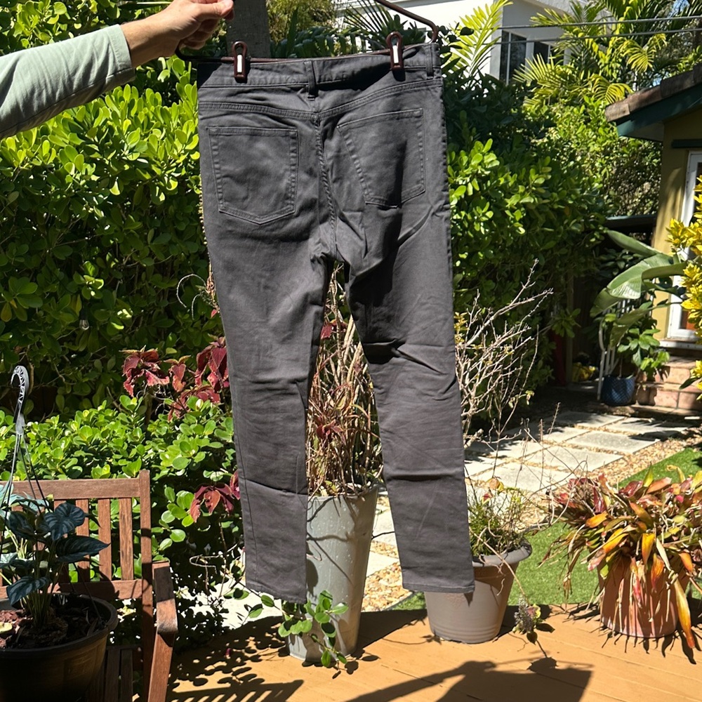 Gray Casual Pants